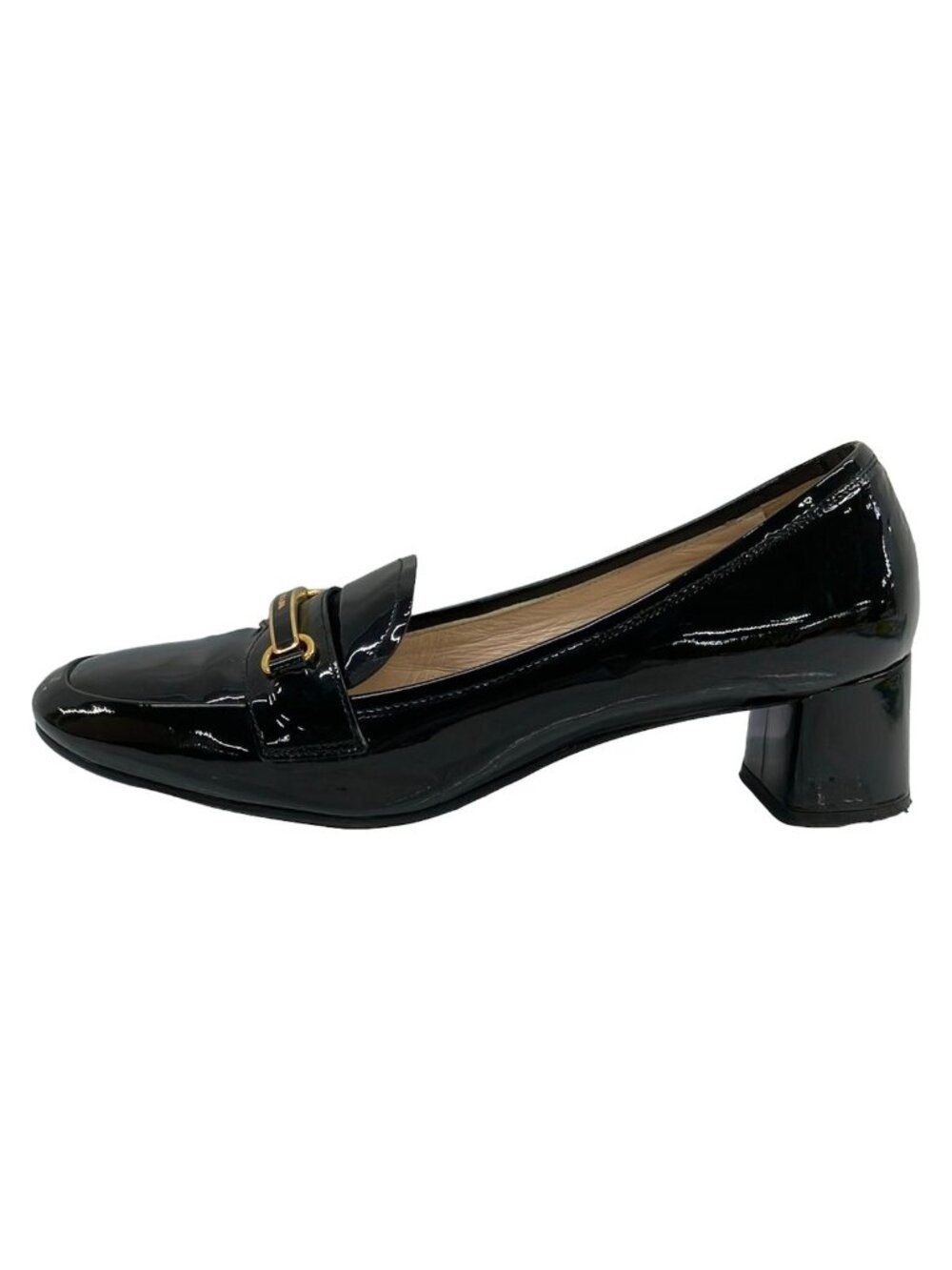 Prada Pumps 38.5 Black Leather Heel